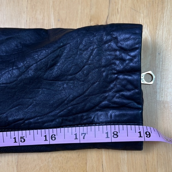 Madewell The Washed Leather Motorcycle Jacket in Trur Black size Medium - Picture 14 of 16